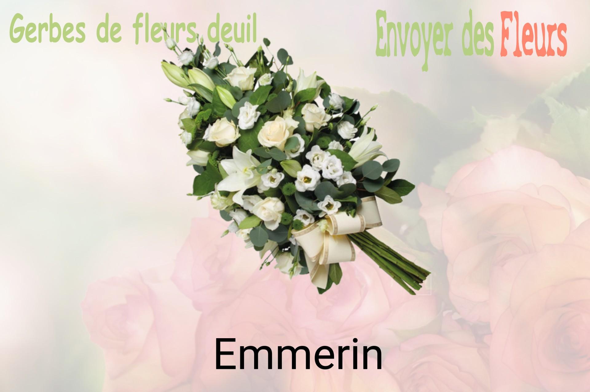 Gerbe de fleurs de deuil livrée à Emmerin